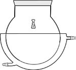 Flask, Reaction, Round Bottom, Jacketed